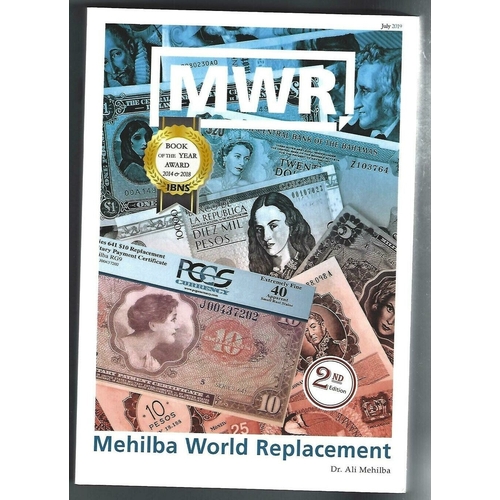 118 - BOOKS.  Ali Mehilba, MEHILBA WORLD REPLACEMENT, (World replacement notes), MWR, 2019, 2nd edition, 8... 