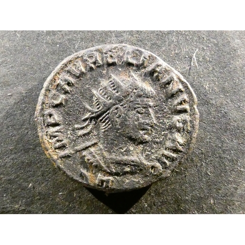 154 - ROMAN IMPERIAL. Julius Aurelius Septimius Vabalathus Athenodorus (267-272 CE), billon Antoninianus, ... 