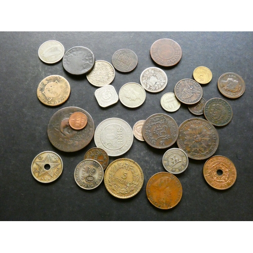 182 - COLLECTION.  Small collection modern minors including Guatemala, silver 2 Reales, 1894, together wit... 