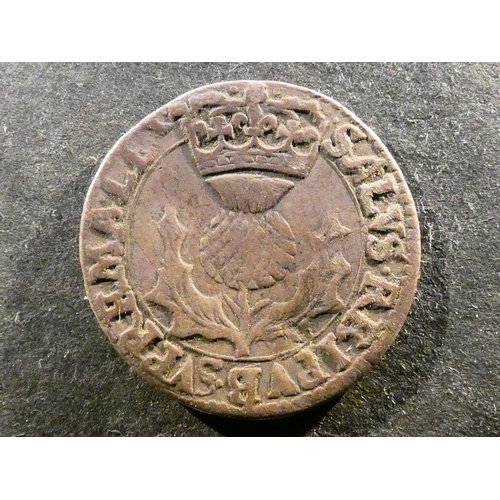 355 - SCOTLAND. Charles I (1625-1649), silver Forty Pence, Obverse; CAR. D. G. SCOT. ANG. FR. ET. HIB. R, ... 