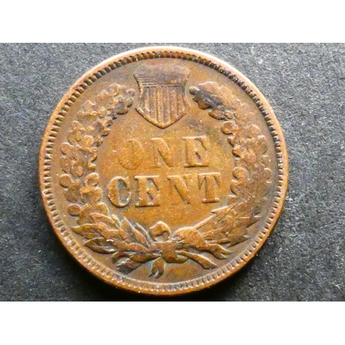 361 - UNITED STATES OF AMERICA.  1 Cent, 1872, bold N, KM90a, NF, last numeral in date weak.