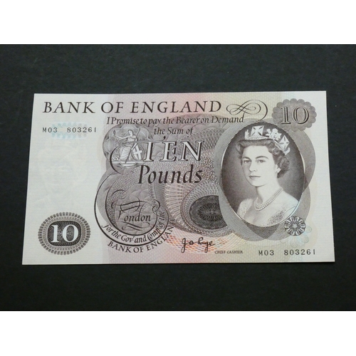 71 - GREAT BRITAIN, BANK OF ENGLAND.  10 Pounds.  Sign. PAGE, replacement issue, B327 (BE156b), serial nu... 