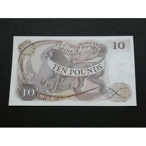 71 - GREAT BRITAIN, BANK OF ENGLAND.  10 Pounds.  Sign. PAGE, replacement issue, B327 (BE156b), serial nu... 