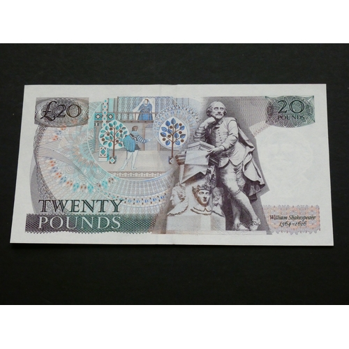76 - GREAT BRITAIN, BANK OF ENGLAND.  20 Pounds.  Sign. GILL, B355 (BE209c), serial number 61S 540793, NE... 