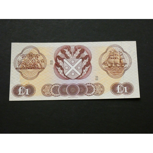 81 - SCOTLAND.  Bank of Scotland.  1 Pound, 18.8.1969, sign. Polwarth & Letham, BA111b (SC108, P-109b), p... 