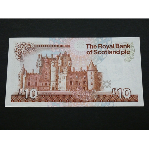 94 - SCOTLAND.  Royal Bank of Scotland.  10 Pounds, 25.3.1987, sign. Maiden, RB87 (SC852, P-348a), prefix... 