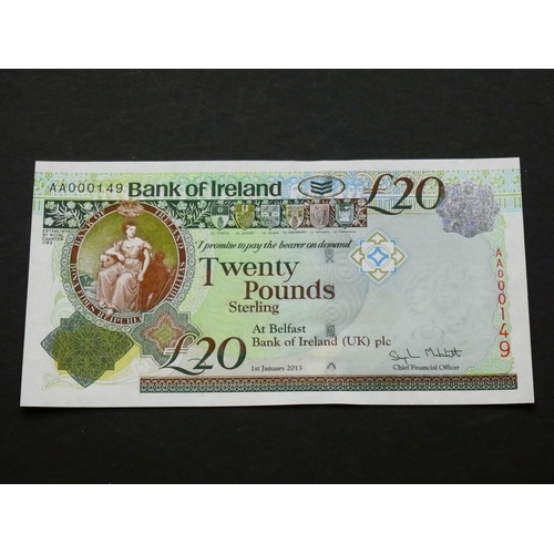 99 - NORTHERN IRELAND.  Bank of Ireland.  20 Pounds, 1.1.2013, sign. Stephen Matchett, NI.238 (P-88a), fi... 