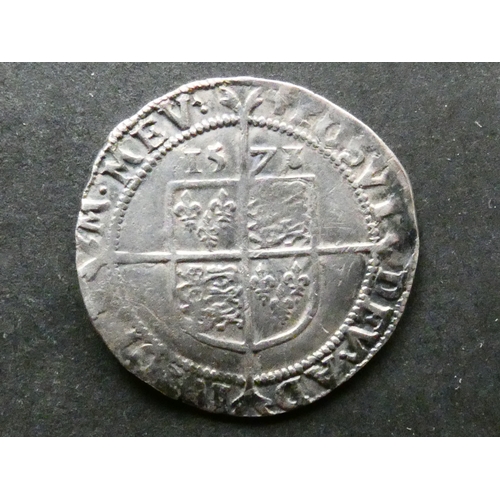 236 - ENGLAND.  Elizabeth I (1558-1603), fifth issue, silver Sixpence, 1578, London mint, mintmark Greek c... 