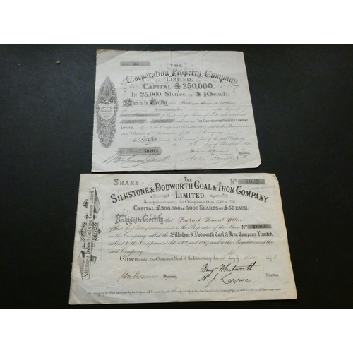 506 - PAPER EPHEMERA.  Various, including Indenture, 7th April 1900, between Louisa Eliza Dunderdale of Ch... 