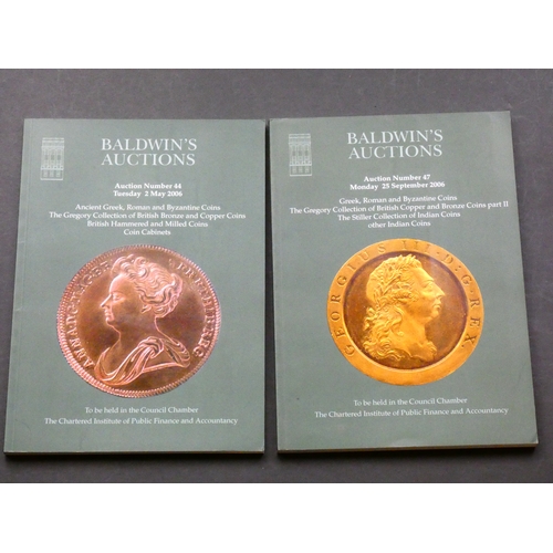95 - AUCTION CATALOGUES (British copper coins).  Baldwin's Auctions, THE GREGORY COLLECTION OF BRITISH BR... 