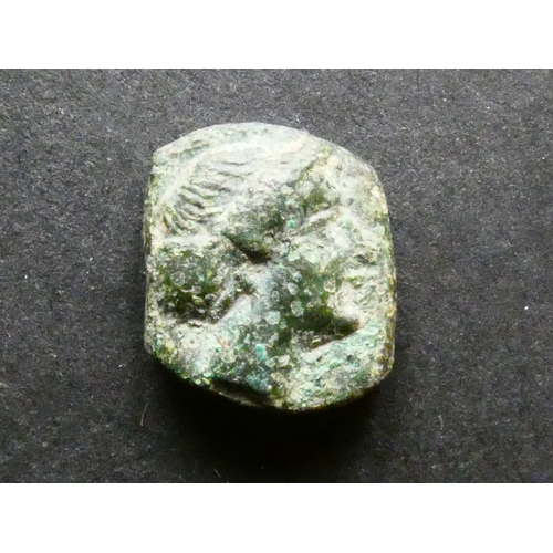 3 - GREEK.  Macedon, AE14, 3.00g, of Skione, near modern-day Nea Skioni in Greece, circa 400-350BCE, obv... 