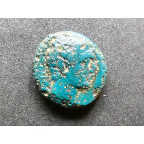 8 - GREEK.  Italy, Campania, AE15, 3.20g, of Neapolis, modern-day Naples, circa 250-200BCE, obverse; hea... 