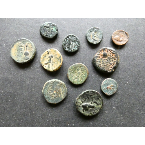 47 - SELEUKID KINGDOM.  Small group of bronze types, circa 3rd to 1st Century BCE, including issues of An... 