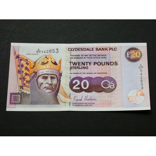 75 - SCOTLAND.  Clydesdale Bank.  20 Pounds, 6.6.2005, opening of new Clydesdale Bank Exchange building, ... 