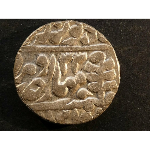 203 - INDIA. Princely States, Jaipur, Madho Singh II, AH1298-1341 (1880-1922 CE), Silver 1 Rupee, 11.41g, ... 