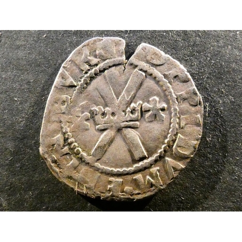 248 - SCOTLAND. Mary (1542-1567), billon Bawbee (6 Pence), first period (1542-1558), Edinburgh mint, Obver... 