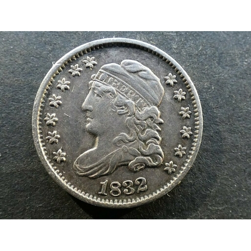 269 - UNITED STATES of AMERICA. Republic, silver 5 Cents, 1832, KM47, VF+