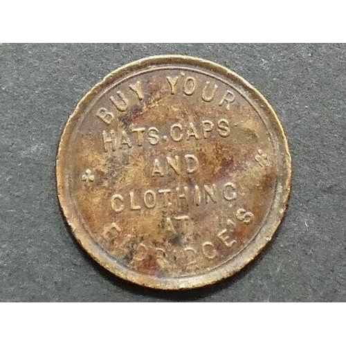 349 - UNOFFICIAL FARTHING.  Northamptonshire, Northampton, ND(c.1870), Obverse; W. ELDRIDGE 16 GOLD ST NOR... 