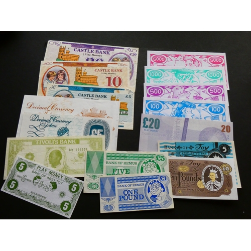 405 - TOY & MODEL MONEY.  Four sets of 