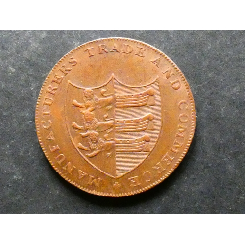 306 - TRADESMEN'S TOKEN, 18TH CENTURY.  Kent, Sandwich, Halfpenny, ND, obverse; an ancient sloop, reverse;... 