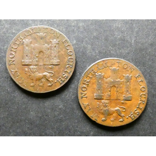 324 - TRADESMEN'S TOKENS, 18TH CENTURY.  Northamptonshire, Northampton, Halfpenny, 1796, obverse; GEORGE J... 