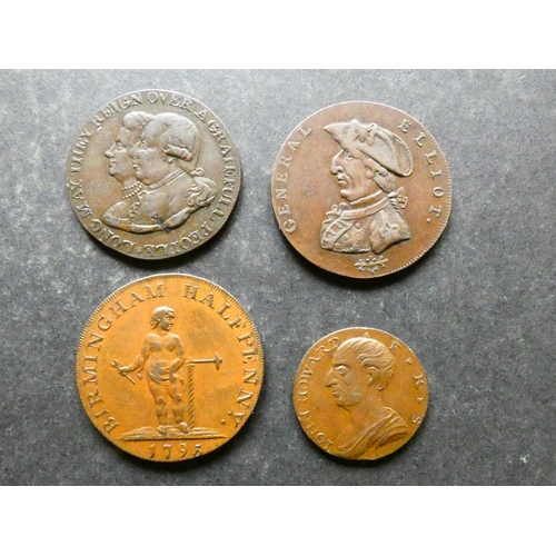 330 - TRADESMEN'S TOKENS, 18TH CENTURY.  Warwickshire, Birmingham, Farthing, 1792, JOHN HOWARD, plain edge... 