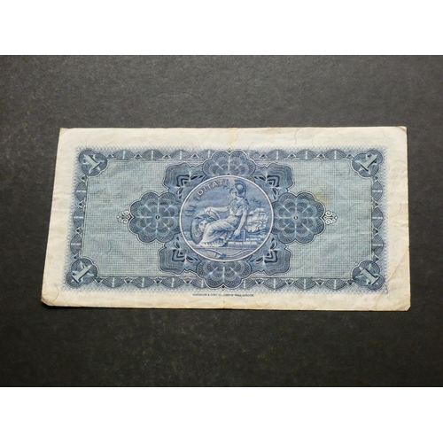 72 - SCOTLAND.  British Linen Bank.  1 Pound, 14.8.1947, sign. G. Mackenzie, BL65c (SC205b, P-57c), seria... 