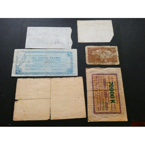 88 - FAKES, FANTASIES & FUN.  Small collection of ephemera; advertising, lottery tickets, cheques, postal... 