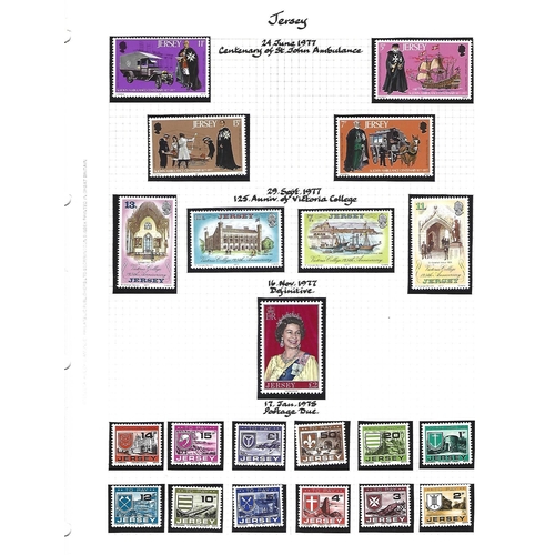 465 - STAMPS.  Collection of U/M definitives, commemoratives, and special issues, 1970 to 1992, of Isle of... 