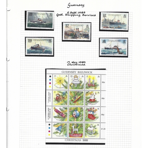 465 - STAMPS.  Collection of U/M definitives, commemoratives, and special issues, 1970 to 1992, of Isle of... 