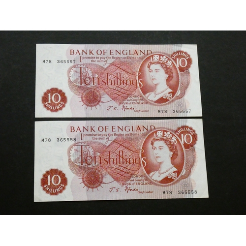 2 - BANKNOTES.  United Kingdom, Bank of England, 10 Shillings, sign. Fforde, B311 (BE40b), replacement i... 