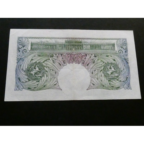 6 - BANKNOTE.  United Kingdom, Bank of England, 1 Pound, sign. Beale, B269 (BE55b), replacement, serial ... 