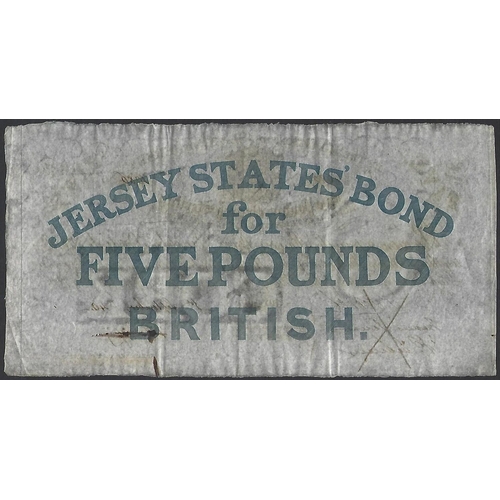 14 - BANKNOTE.  United Kingdom, Jersey, States of the Island of Jersey, Interest Bearing Note of 5 Pounds... 