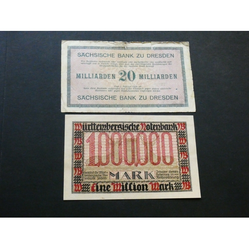 18 - BANKNOTES.  German States,  Württemberg, inflationary period, 1 Million Mark, 15th June 1923, P-S986... 