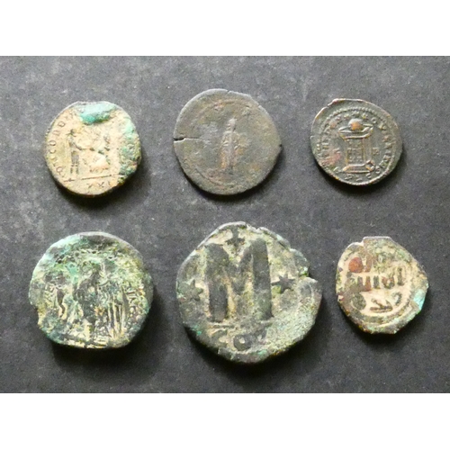 39 - COINS.  Ancients, small group including Salonina, wife of Gallienus (253-268 CE), billon Antoninianu... 