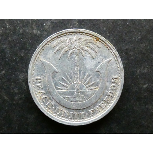 76 - COIN.  Biafra, aluminium 2½ Shillings, 1969, KM4, NVF, scuffed.