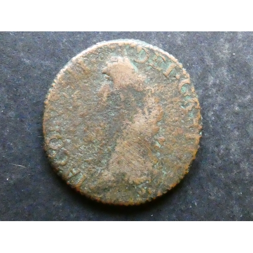 122 - COIN.  Ireland, Gunmoney Halfcrown, small size, April-October 1690, S-6580, Fair, surface corrosion.