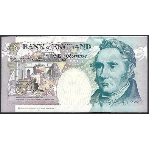 5 - BANKNOTE.  United Kingdom, Bank of England, 5 Pounds, series E, 1st historical issue, sign. G.E.A. K... 