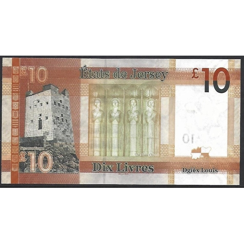 7 - BANKNOTE.  United Kingdom, Jersey, 10 Pounds, ND(2010), sign. Ian Black, JE35 (P-34a), first prefix,... 