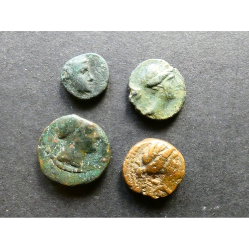 81 - COINS.  Ancient Greek, Seleukid Kingdom, small group including Seleukos III, Keraunos (226-223 BCE),... 