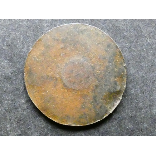 133 - TOKEN. 18th Century Tradesman's token, Scotland, Lothian, Edinburgh, ALEXR GILES, large R at centre,... 