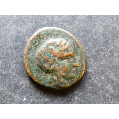 45 - COIN.  Ancient Greek, Sikyonia,  AE17, 3.57g, of Sikyon, modern-day Sikyona (Vasiliko), before 146 B... 