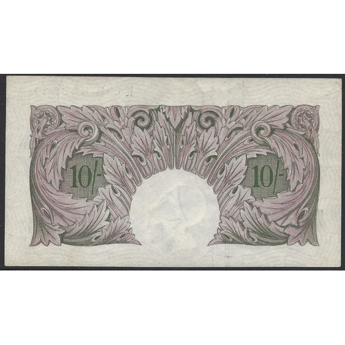 2 - BANKNOTE.  United Kingdom, Bank of England, 10 Shillings, emergency issue, ND(1940-1948), series A B... 