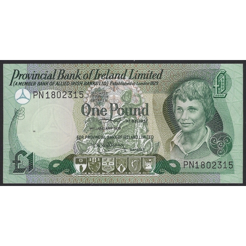 23 - BANKNOTE.  United Kingdom, Northern Ireland, 1 Pound, Provincial Bank of Ireland, 1st January 1979, ... 