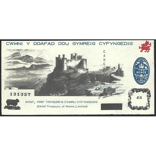 47 - EPHEMERA.  Wales, Chief Treasury of Wales, the 