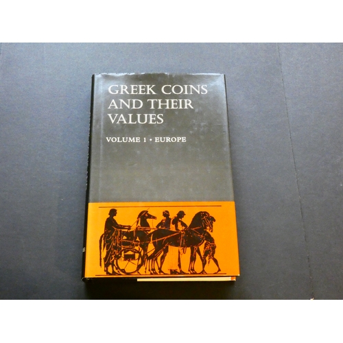 52 - BOOK. David R. Sear, GREEK COIN AND THEIR VALUES, VOLUME 1 - EUROPE, Seaby, 2004, hardback in dustwr... 