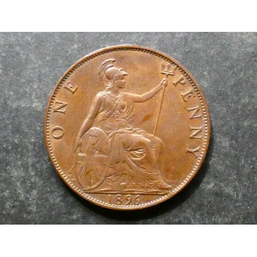 68 - COIN. United Kingdom, Victoria (1837-1901), bronze Penny, 1896, S-3961, NEF