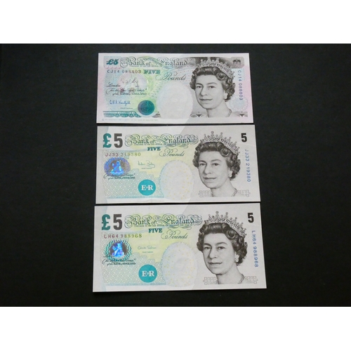 15 - BANKNOTES.  United Kingdom, Bank of England, 5 Pounds, ND(1993-1998), series E first historical, sig... 