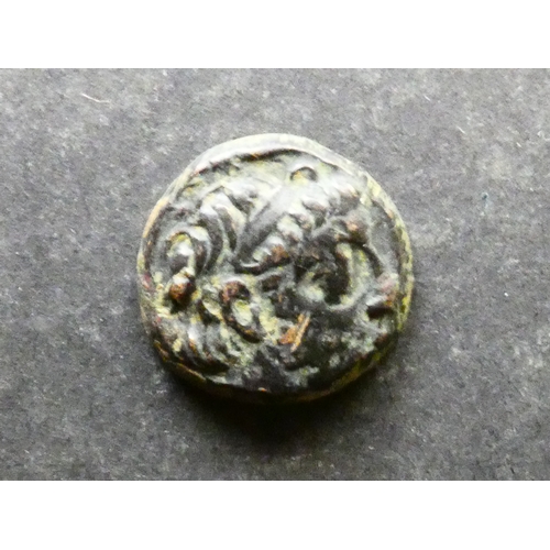 98 - COIN. Seleukid Kingdom, AE17, 6.47g, of Demetrios II, Nikator, 2nd reign, 129-125BCE, minted at Nisi... 