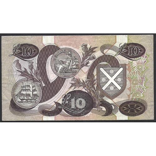 31 - BANKNOTE.  United Kingdom, Scotland, Bank of Scotland, 10 Pounds, 6th August 1987, sign. Risk & Patt... 